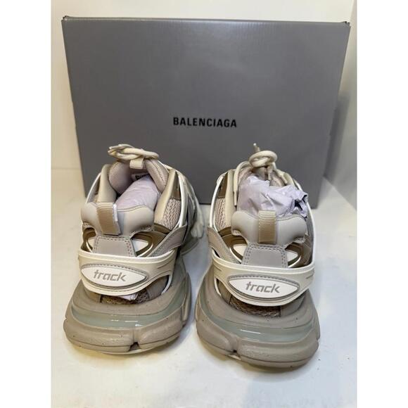 Balenciaga Track Sneakers Speckled Beige SZ 46 Brand New - Picture 3 of 5